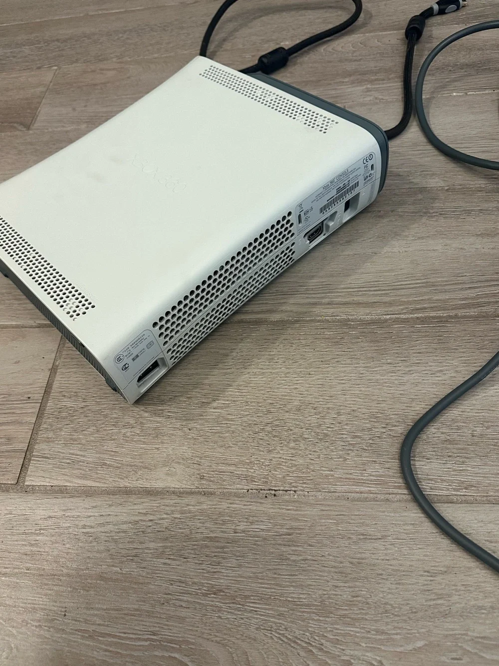 VTG Microsoft Xbox 360 Console w/ Extra Hard Drive & Transfer Cable